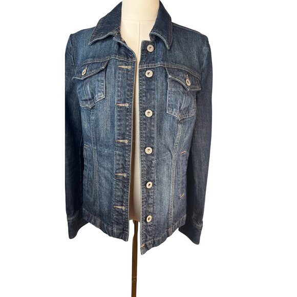 2/$30 NWOT Tommy Hilfiger Size M Womens Denim Jacket Cotton Blend - Picture 13 of 14
